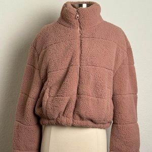 Puffer cropped jacket!